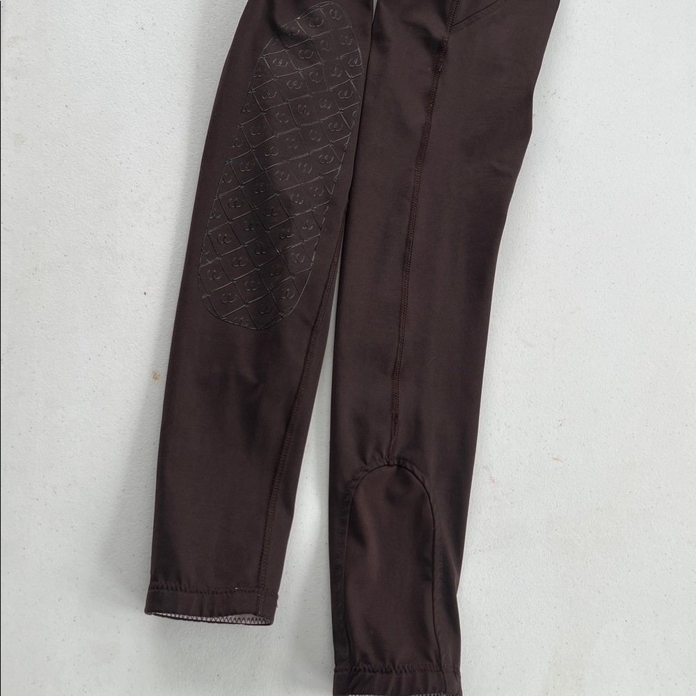 Girls Ovation equestrian pull on riding pants Brown M 28 fits like 12/14 - Picture 4 of 12